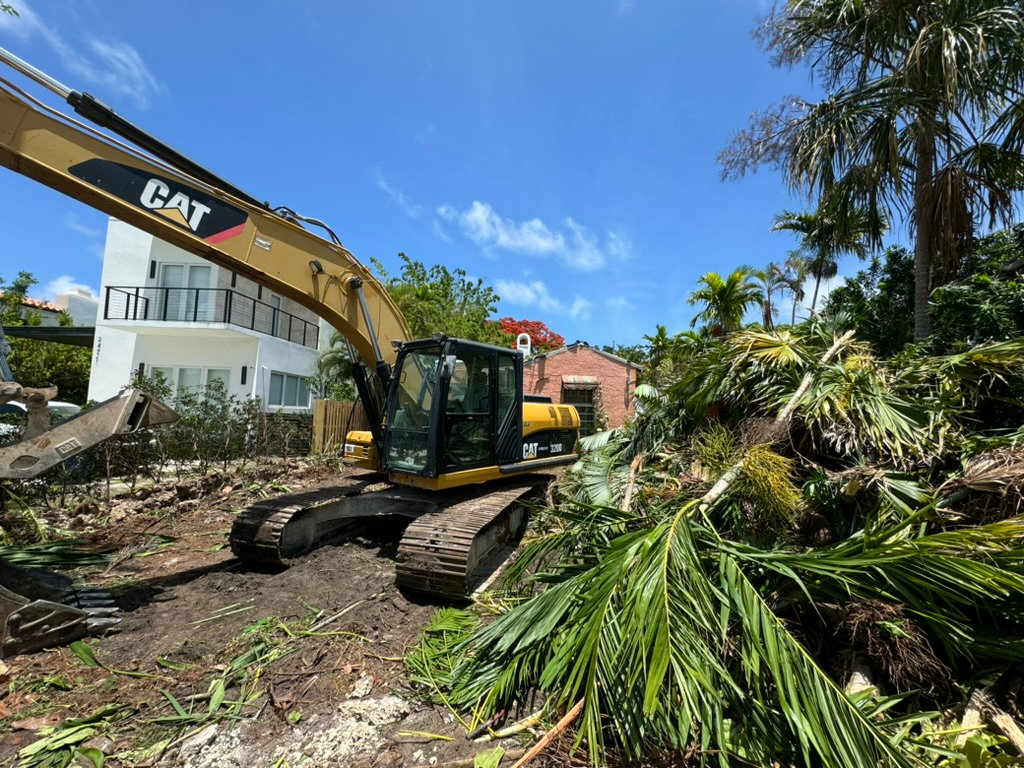 Casa Sera — Excavation equipment — construction progress