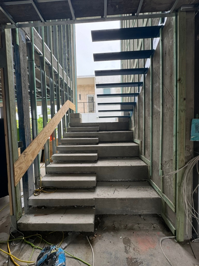 Casa Sera — Interior stair — construction progress